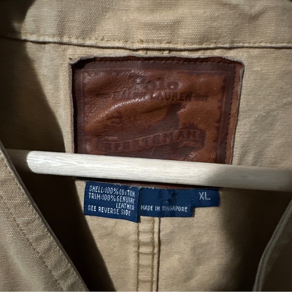 Vintage Polo Ralph Lauren Sportsman Mens XL Khaki Hunting Vest - Picture 3 of 6